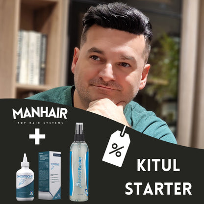 STARTER KIT Top Hair System instant culori la alegere calotă bărbați